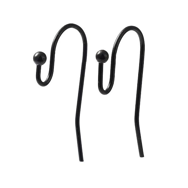 PandaHall Ion Plating(IP) 316 Stainless Steel Earring Hooks, Ear Wire, Black, 21x12x2mm, 20 Gauge, Pin: 0.8mm 316 Surgical Stainless Steel
PandaHall Ion Plating(IP) 316 Stainless Steel Earring Hooks, Ear Wire, Black, 21x12x2mm, 20 Gauge, Pin: 0.8mm 316 Surgical Stainless Steel