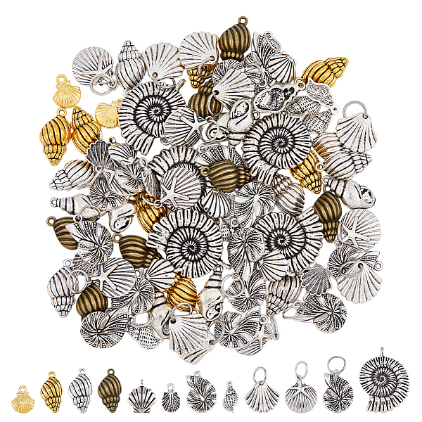 PandaHall DICOSMETIC 96Pcs 12 Style Tibetan Style Pendants, Antique Silver, Cadmium Free & Nickel Free & Lead Free, Shell, Mixed Color...
PandaHall DICOSMETIC 96Pcs 12 Style Tibetan Style Pendants, Antique Silver, Cadmium Free & Nickel Free & Lead Free, Shell, Mixed Color...