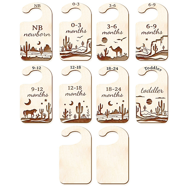 PandaHall Wood Baby Closet Size Dividers, Baby Clothes Organizers, from Newborn to Toddler, Camel Pattern, 100x180x2.5mm, 10pcs/set Wood..., Multicolor
PandaHall Wood Baby Closet Size Dividers, Baby Clothes Organizers, from Newborn to Toddler, Camel Pattern, 100x180x2.5mm, 10pcs/set Wood..., Multicolor