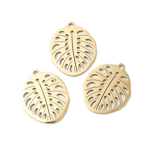 PandaHall Ion Plating(IP) 316L Surgical Stainless Steel Pendants, Leaf Charm, Hollow, Real 18K Gold Plated, 21.5x17.5x1mm, Hole: 1.4mm 316L...
PandaHall Ion Plating(IP) 316L Surgical Stainless Steel Pendants, Leaf Charm, Hollow, Real 18K Gold Plated, 21.5x17.5x1mm, Hole: 1.4mm 316L...