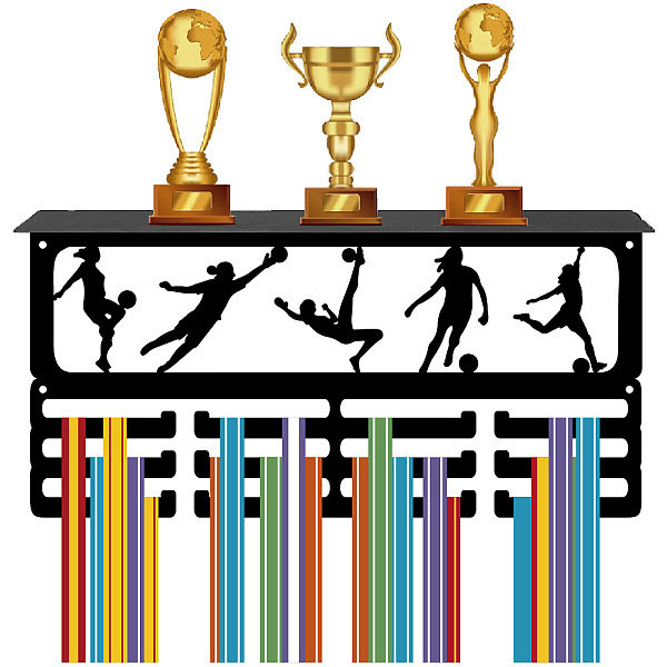 PandaHall CREATCABIN Woman Football Medal Holder Trophy Shelf Medal Hanger Display with Shelf Stand Sports 4 Rows Wall Mount Hold 70+ Medals..., Black
PandaHall CREATCABIN Woman Football Medal Holder Trophy Shelf Medal Hanger Display with Shelf Stand Sports 4 Rows Wall Mount Hold 70+ Medals..., Black