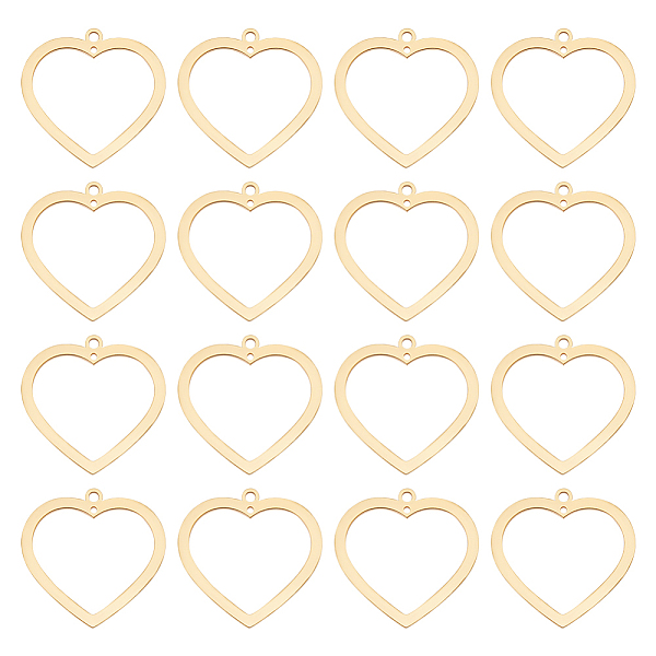 PandaHall Beebeecraft 30PCS 201 Stainless Steel Pendants, Heart, Real 18K Gold Plated, 23x24x1mm, Hole: 1.6mm & 1mm 201 Stainless Steel...
PandaHall Beebeecraft 30PCS 201 Stainless Steel Pendants, Heart, Real 18K Gold Plated, 23x24x1mm, Hole: 1.6mm & 1mm 201 Stainless Steel...