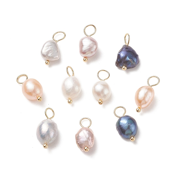PandaHall Natural Cultured Freshwater Pearl Pendants, with Brass Ball Head Pins, Two Sides Polished, Real 18K Gold Plated, 15~17x6~9x5~7mm..., Multicolor
PandaHall Natural Cultured Freshwater Pearl Pendants, with Brass Ball Head Pins, Two Sides Polished, Real 18K Gold Plated, 15~17x6~9x5~7mm..., Multicolor