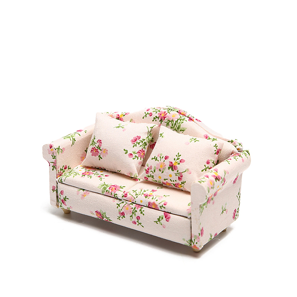 PandaHall Double Seats Mini Wood Sofa, with Flower Pattern Cotton Cloth Cover & Pillow, Dollhouse Furniture Accessories, for Miniature..., Pink
PandaHall Double Seats Mini Wood Sofa, with Flower Pattern Cotton Cloth Cover & Pillow, Dollhouse Furniture Accessories, for Miniature..., Pink