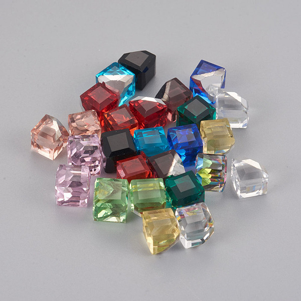 PandaHall Glass No Hole Beads, Faceted, Cube, Undrilled, Mixed Color, 7.5x8.5x8.5mm, Side Length: 6mm Glass Cube Multicolor
PandaHall Glass No Hole Beads, Faceted, Cube, Undrilled, Mixed Color, 7.5x8.5x8.5mm, Side Length: 6mm Glass Cube Multicolor