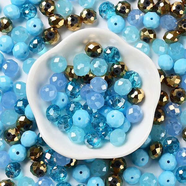 PandaHall Glass Beads, Faceted, Rondelle, Pale Turquoise, 10x8mm, Hole: 1mm, about 67pcs/60g Glass Rondelle
PandaHall Glass Beads, Faceted, Rondelle, Pale Turquoise, 10x8mm, Hole: 1mm, about 67pcs/60g Glass Rondelle