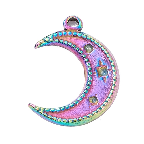 PandaHall Vacuum Plating 304 Stainless Steel Pendant Rhinestone Cabochons, Moon, Rainbow Color, 18x13.5x1.5mm, Hole: 1.5mm, Fit for 1mm...
PandaHall Vacuum Plating 304 Stainless Steel Pendant Rhinestone Cabochons, Moon, Rainbow Color, 18x13.5x1.5mm, Hole: 1.5mm, Fit for 1mm...