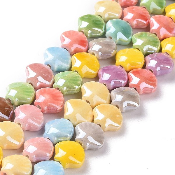 PandaHall Handmade Porcelain Beads Strands, Pearlized, Shell, Mixed Color, 13.5x12x7.5mm, Hole: 1.6mm, about 25pcs/strand, 11.81''(30cm)..., Multicolor
PandaHall Handmade Porcelain Beads Strands, Pearlized, Shell, Mixed Color, 13.5x12x7.5mm, Hole: 1.6mm, about 25pcs/strand, 11.81''(30cm)..., Multicolor