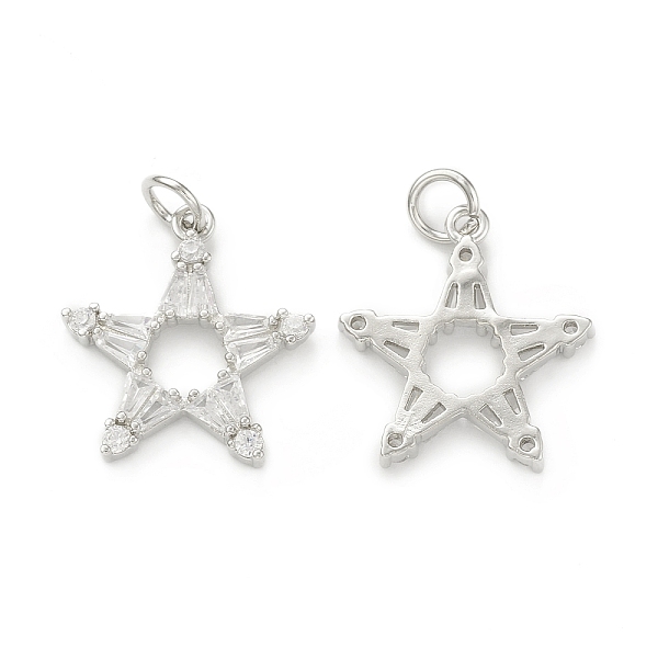 PandaHall Rack Plating Brass Micro Pave Clear Cubic Zirconia Pendants, with Jump Ring, Cadmium Free & Lead Free, Long-Lasting Plated, Star...
PandaHall Rack Plating Brass Micro Pave Clear Cubic Zirconia Pendants, with Jump Ring, Cadmium Free & Lead Free, Long-Lasting Plated, Star...
