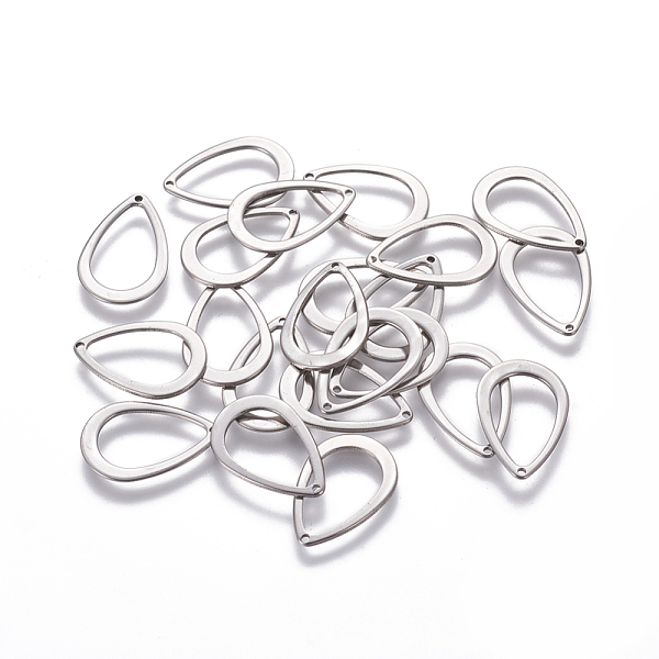 PandaHall 304 Stainless Steel Open Pendants, Teardrop, Stainless Steel Color, 17x11x1mm, Hole: 0.8mm 304 Stainless Steel Teardrop
PandaHall 304 Stainless Steel Open Pendants, Teardrop, Stainless Steel Color, 17x11x1mm, Hole: 0.8mm 304 Stainless Steel Teardrop