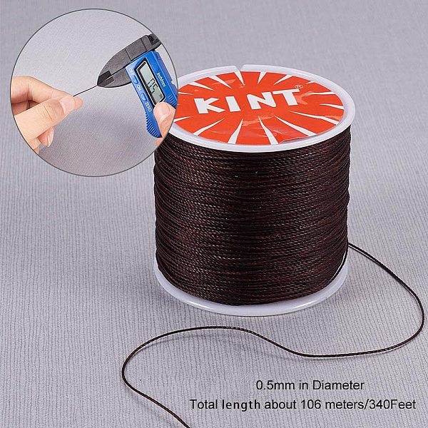 PandaHall JEWELEADER 116 Yards Waxed Cord Polyester, Waxed Polyester Thread 0.5mm Round Rattail Waxed Beading String Cord for Jewelry..., Brown
PandaHall JEWELEADER 116 Yards Waxed Cord Polyester, Waxed Polyester Thread 0.5mm Round Rattail Waxed Beading String Cord for Jewelry..., Brown