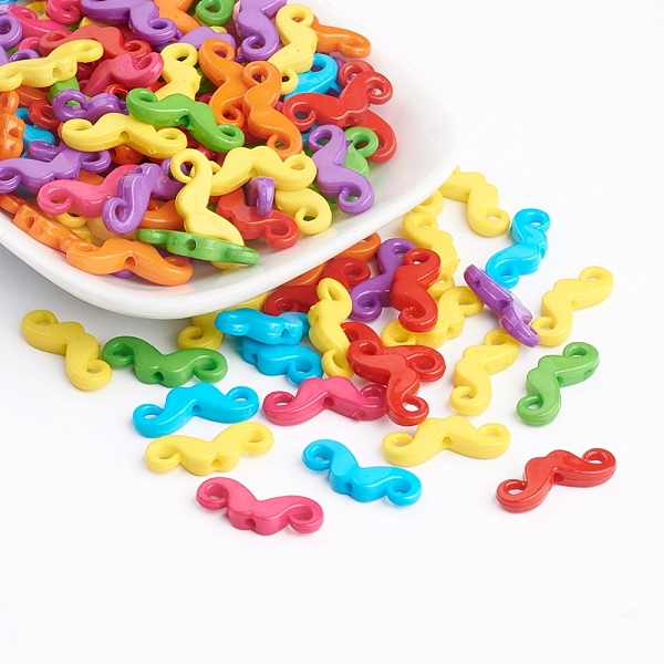 PandaHall Opaque Acrylic Beads, Mustache, Mixed Color, 8x20x4mm, Hole: 2mm, about 1720pcs/500g Acrylic Mustache Multicolor
PandaHall Opaque Acrylic Beads, Mustache, Mixed Color, 8x20x4mm, Hole: 2mm, about 1720pcs/500g Acrylic Mustache Multicolor