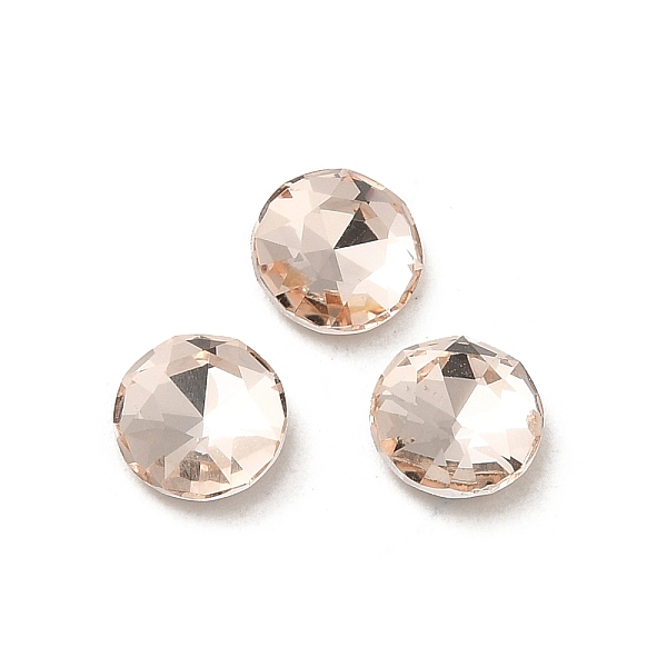 PandaHall Glass Rhinestone Cabochons, Point Back & Back Plated, Faceted, Flat Round, Light Peach, 6x2.7mm Glass Rhinestone Flat Round Pink
PandaHall Glass Rhinestone Cabochons, Point Back & Back Plated, Faceted, Flat Round, Light Peach, 6x2.7mm Glass Rhinestone Flat Round Pink