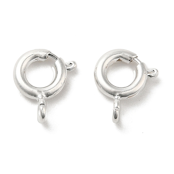 PandaHall Brass Spring Ring Clasps, Ring, 925 Sterling Silver Plated, 10x8x3mm, Hole: 1.6mm Brass
PandaHall Brass Spring Ring Clasps, Ring, 925 Sterling Silver Plated, 10x8x3mm, Hole: 1.6mm Brass