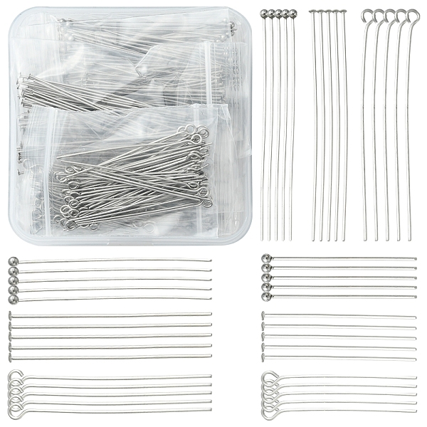 PandaHall 540Pcs 9 Styles 304 Stainless Steel Pin Sets, Including Eye Pins & Flat Head Pins & Ball Head Pins, Stainless Steel Color, 21...
PandaHall 540Pcs 9 Styles 304 Stainless Steel Pin Sets, Including Eye Pins & Flat Head Pins & Ball Head Pins, Stainless Steel Color, 21...