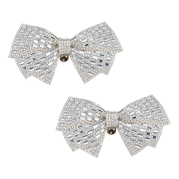 PandaHall Bowknot Rhinestone Shoe Decoration, Silver, 62x98x12mm Glass Rhinestone Bowknot Silver
PandaHall Bowknot Rhinestone Shoe Decoration, Silver, 62x98x12mm Glass Rhinestone Bowknot Silver