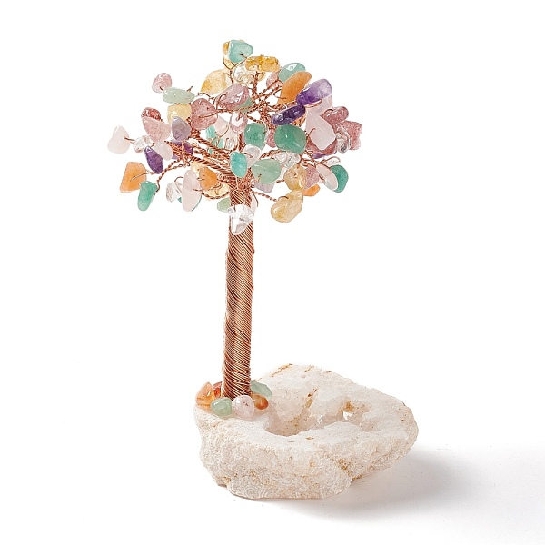 PandaHall Natural Gemstone Chips and Natural Quartz Crystal Pedestal Display Decorations, Healing Stone Tree, for Reiki Healing Crystals...
PandaHall Natural Gemstone Chips and Natural Quartz Crystal Pedestal Display Decorations, Healing Stone Tree, for Reiki Healing Crystals...