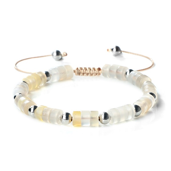 PandaHall Bohemian Style Disc & Round Dyed Natural Agate Braided Bead Bracelets, Adjustable Bracelets for Women Natural Agate
PandaHall Bohemian Style Disc & Round Dyed Natural Agate Braided Bead Bracelets, Adjustable Bracelets for Women Natural Agate