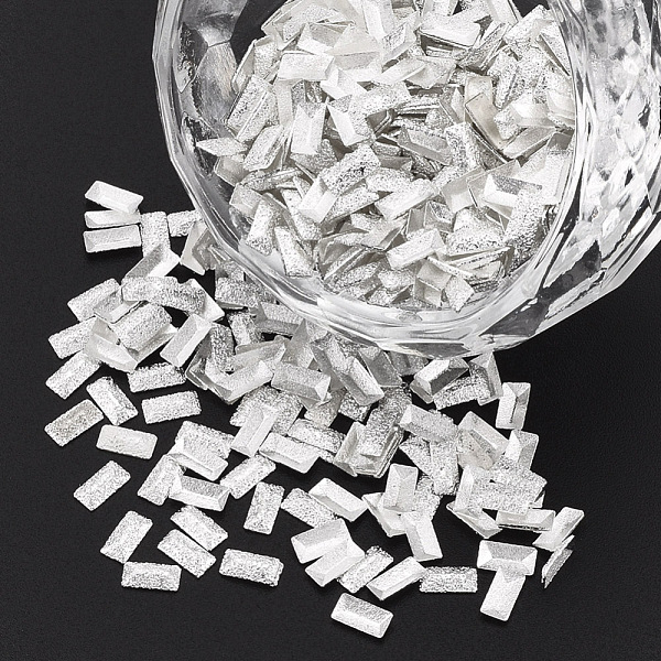 PandaHall Brass Cabochons, Nail Art Decoration Accessories, Rectangle, Silver Color Plated, 4x2x0.5mm, about 10000pcs/bag Brass Rectangle...
PandaHall Brass Cabochons, Nail Art Decoration Accessories, Rectangle, Silver Color Plated, 4x2x0.5mm, about 10000pcs/bag Brass Rectangle...