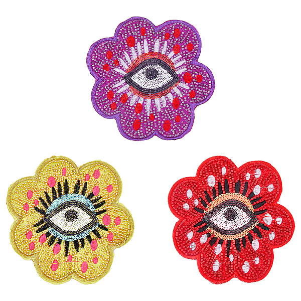 PandaHall HOBBIESAY 3Pcs 3 Colors Flower with Eye Pattern Cloth Embroidery on Applique Patch, Sewing Craft Decoration, with Plastic Seed..., Multicolor
PandaHall HOBBIESAY 3Pcs 3 Colors Flower with Eye Pattern Cloth Embroidery on Applique Patch, Sewing Craft Decoration, with Plastic Seed..., Multicolor