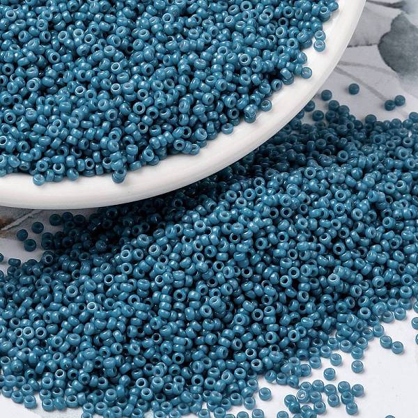 PandaHall MIYUKI Round Rocailles Beads, Japanese Seed Beads, 15/0, (RR4485) Duracoat Dyed Opaque Juniper Berry, 1.5mm, Hole: 0.7mm, about..., Blue
PandaHall MIYUKI Round Rocailles Beads, Japanese Seed Beads, 15/0, (RR4485) Duracoat Dyed Opaque Juniper Berry, 1.5mm, Hole: 0.7mm, about..., Blue