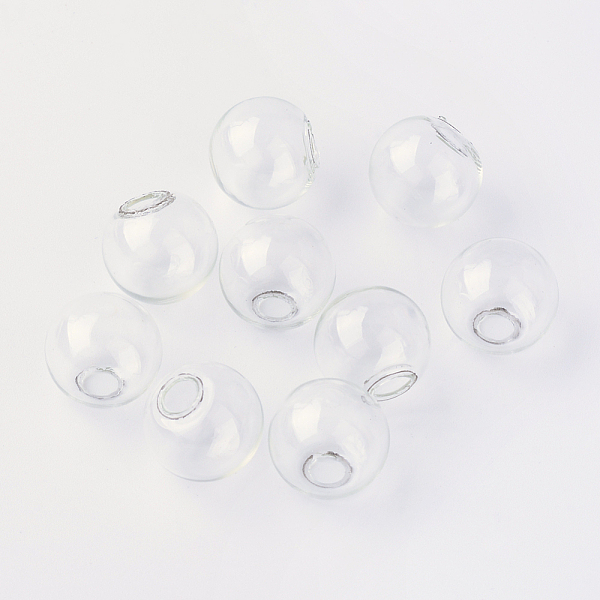 PandaHall Round Mechanized One Hole Blown Glass Globe Ball Bottles, for Stud Earring or Crafts, Clear, 8mm, Hole: 2.5~4mm Glass Round Clear
PandaHall Round Mechanized One Hole Blown Glass Globe Ball Bottles, for Stud Earring or Crafts, Clear, 8mm, Hole: 2.5~4mm Glass Round Clear