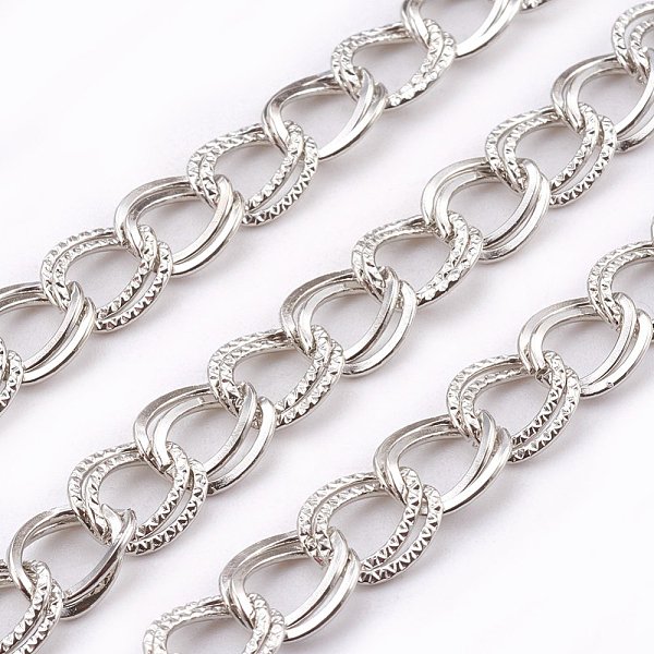 PandaHall Iron Double Link Chains, Unwelded, with Card Paper, Nickel Free, Platinum Color, Link: about 10mm long, 8.5mm wide, 2mm thick Iron
PandaHall Iron Double Link Chains, Unwelded, with Card Paper, Nickel Free, Platinum Color, Link: about 10mm long, 8.5mm wide, 2mm thick Iron