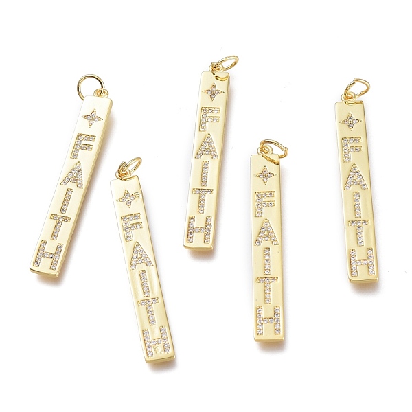 PandaHall Brass Micro Pave Clear Cubic Zirconia Pendants, Inspirational Message Pendants, with Jump Rings, Long-Lasting Plated, Rectangle &...
PandaHall Brass Micro Pave Clear Cubic Zirconia Pendants, Inspirational Message Pendants, with Jump Rings, Long-Lasting Plated, Rectangle &...