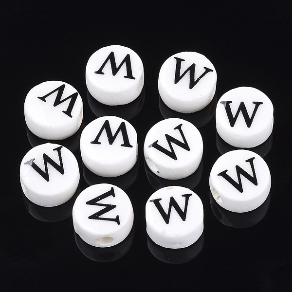 PandaHall Handmade Porcelain Beads, Horizontal Hole, Flat Round with Letter, White, Letter.W, 8~8.5x4.5mm, Hole: 2mm Porcelain Letter W...
PandaHall Handmade Porcelain Beads, Horizontal Hole, Flat Round with Letter, White, Letter.W, 8~8.5x4.5mm, Hole: 2mm Porcelain Letter W...