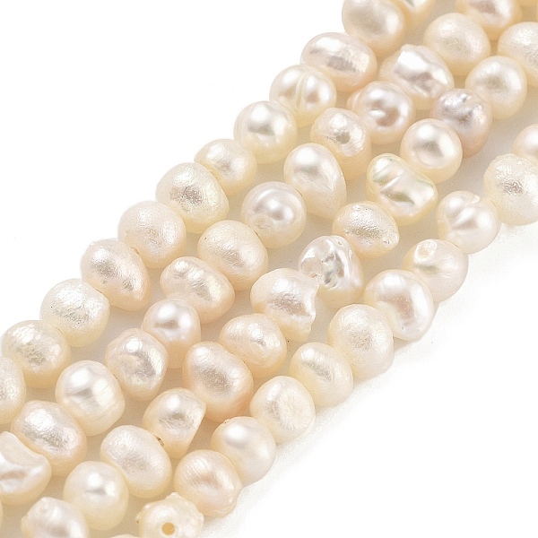PandaHall Natural Cultured Freshwater Pearl Beads Strands, Potato, Navajo White, 3~4mm, Hole: 0.5mm, about 44~53pcs/strand, 6.69~7.28 inch...
PandaHall Natural Cultured Freshwater Pearl Beads Strands, Potato, Navajo White, 3~4mm, Hole: 0.5mm, about 44~53pcs/strand, 6.69~7.28 inch...