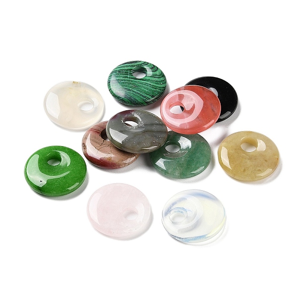 PandaHall Natural & Synthetic Mixed Gemstone Pendants, Flat Round Charms, 29.5~30x6~6.5mm, Hole: 7~8mm Mixed Stone Flat Round
PandaHall Natural & Synthetic Mixed Gemstone Pendants, Flat Round Charms, 29.5~30x6~6.5mm, Hole: 7~8mm Mixed Stone Flat Round