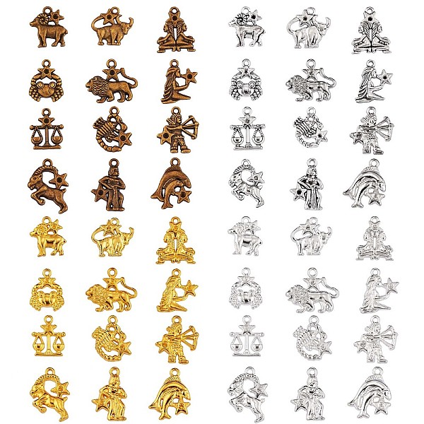 PandaHall 48Pcs Constellation Charm Pendant Twelve Zodiac Sign Pendants Alloy Charm for Jewelry Necklace Bracelet Earring Making Crafts...
PandaHall 48Pcs Constellation Charm Pendant Twelve Zodiac Sign Pendants Alloy Charm for Jewelry Necklace Bracelet Earring Making Crafts...