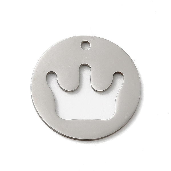 PandaHall 201 Stainless Steel Pendants, Stainless Steel Color, Laser Cut, Flat Round Charm, Crown, 18x1mm, Hole: 1.5mm 201 Stainless Steel...
PandaHall 201 Stainless Steel Pendants, Stainless Steel Color, Laser Cut, Flat Round Charm, Crown, 18x1mm, Hole: 1.5mm 201 Stainless Steel...