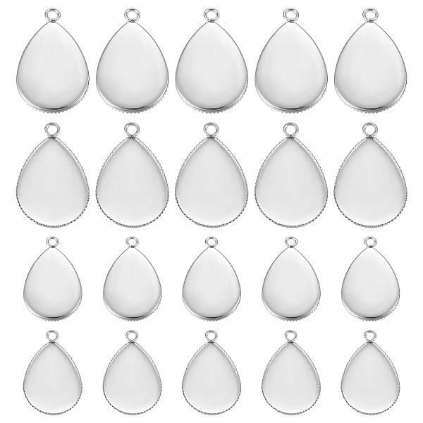 PandaHall Unicraftale 304 Stainless Steel Pendant Cabochon Settings, Milled Edge Bezel Cups, Teardrop, Stainless Steel Color...
PandaHall Unicraftale 304 Stainless Steel Pendant Cabochon Settings, Milled Edge Bezel Cups, Teardrop, Stainless Steel Color...