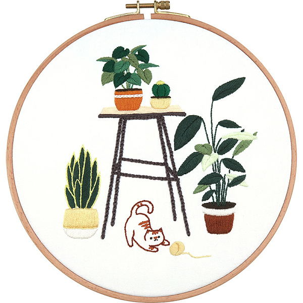 PandaHall DIY Display Decoration Embroidery Kit, Including Embroidery Needles & Thread, Cotton Fabric, Plants Pattern, 172x141mm Cotton..., Green
PandaHall DIY Display Decoration Embroidery Kit, Including Embroidery Needles & Thread, Cotton Fabric, Plants Pattern, 172x141mm Cotton..., Green