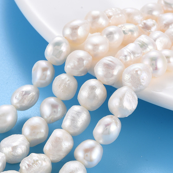 PandaHall Natural Keshi Pearl Beads Strands, Cultured Freshwater Pearl, Potato, Seashell Color, 8~12x7~10x5~9mm, Hole: 0.6mm, about...
PandaHall Natural Keshi Pearl Beads Strands, Cultured Freshwater Pearl, Potato, Seashell Color, 8~12x7~10x5~9mm, Hole: 0.6mm, about...
