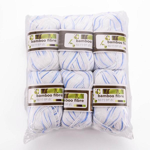 PandaHall Soft Baby Yarns, with Bamboo Fibre and Silk, Cornflower Blue, 1mm, about 140m/roll, 50g/roll, 6rolls/box Bamboo Fiber+Silk Blue
PandaHall Soft Baby Yarns, with Bamboo Fibre and Silk, Cornflower Blue, 1mm, about 140m/roll, 50g/roll, 6rolls/box Bamboo Fiber+Silk Blue