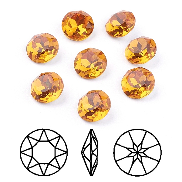 PandaHall Pointed Back & Back Plated K9 Glass Rhinestone Cabochons, Grade A, Faceted, Flat Round, Sunflower, 10x5mm Glass Rhinestone Flat..., Yellow
PandaHall Pointed Back & Back Plated K9 Glass Rhinestone Cabochons, Grade A, Faceted, Flat Round, Sunflower, 10x5mm Glass Rhinestone Flat..., Yellow