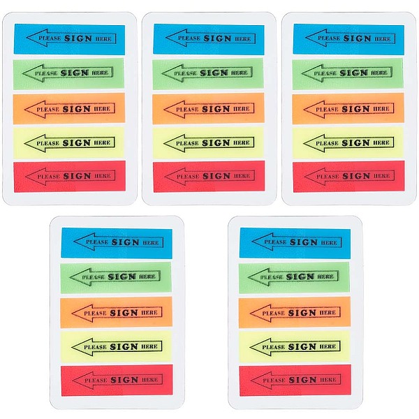 PandaHall 5 Colors Neon Color PET Please Sign Here Arrow Index Tabs, Sign Here Sticky Note Flags Label Tags, Mixed Color, 56x77x1.6mm..., Multicolor
PandaHall 5 Colors Neon Color PET Please Sign Here Arrow Index Tabs, Sign Here Sticky Note Flags Label Tags, Mixed Color, 56x77x1.6mm..., Multicolor