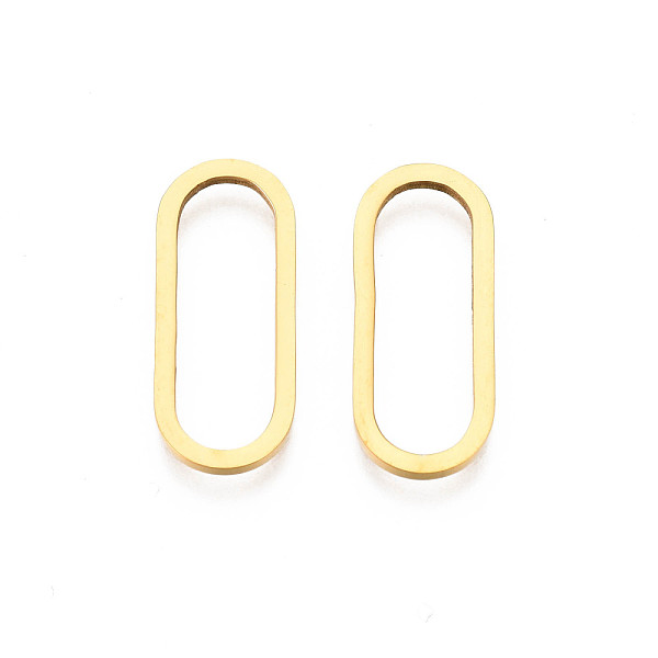 PandaHall Ion Plating(IP) 201 Stainless Steel Linking Rings, Oval, Real 18K Gold Plated, 20x8x1mm 201 Stainless Steel Oval
PandaHall Ion Plating(IP) 201 Stainless Steel Linking Rings, Oval, Real 18K Gold Plated, 20x8x1mm 201 Stainless Steel Oval
