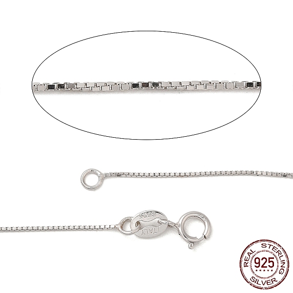 PandaHall Rhodium Plated 925 Sterling Silver Box chain Necklaces, with Spring Ring Clasps, Thin Chain and Findings, Platinum, 15.7 inch...
PandaHall Rhodium Plated 925 Sterling Silver Box chain Necklaces, with Spring Ring Clasps, Thin Chain and Findings, Platinum, 15.7 inch...