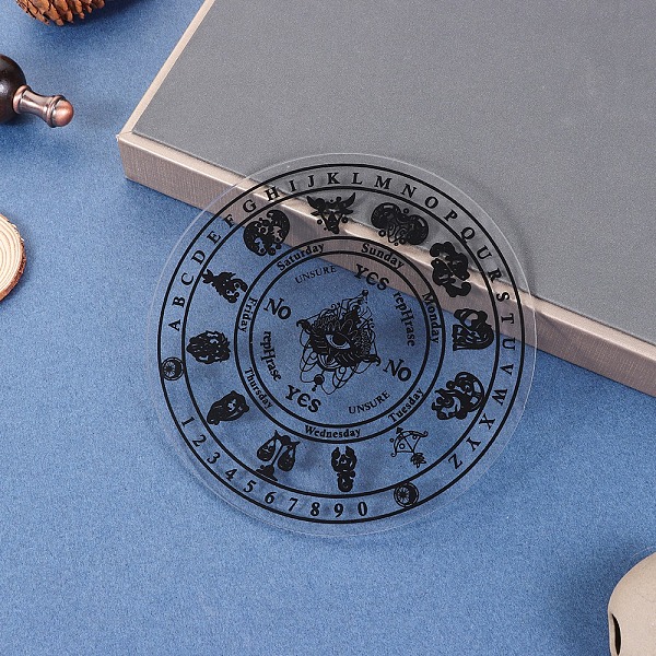 PandaHall Eye Pattern Acrylic Pendulum Board, Dowsing Divination Board, for Witchcraft Wiccan Altar Supplies, with Random Color Gemstone..., Black
PandaHall Eye Pattern Acrylic Pendulum Board, Dowsing Divination Board, for Witchcraft Wiccan Altar Supplies, with Random Color Gemstone..., Black