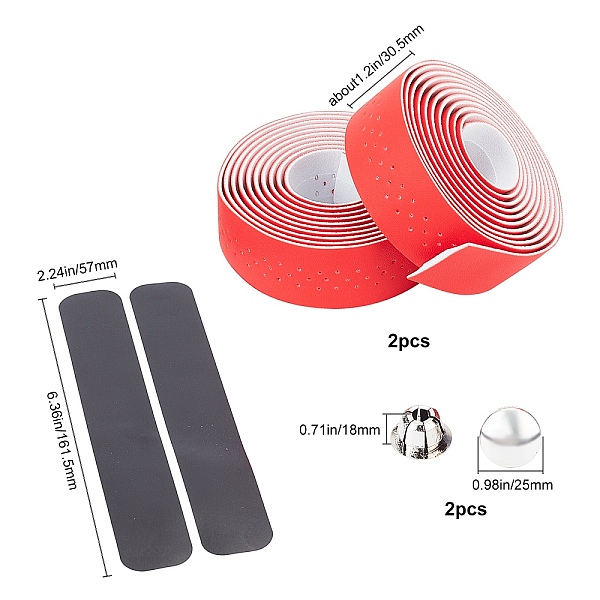 PandaHall EVA Non-slip Band, Plastic Plug, Bicycle Accessories, Red, 30.5mm, 2rolls/set Plastic Red
PandaHall EVA Non-slip Band, Plastic Plug, Bicycle Accessories, Red, 30.5mm, 2rolls/set Plastic Red