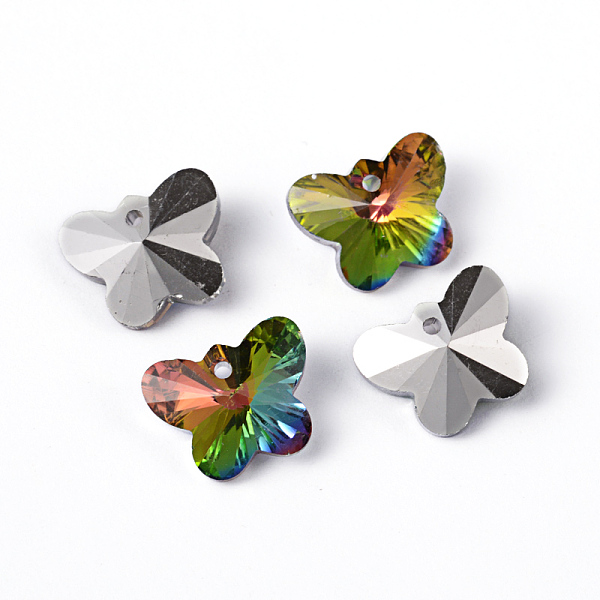 PandaHall Handmade Glass Pendants, Faceted Butterfly, Silver Plated, 7mm thick, hole: 1mm Glass Butterfly
PandaHall Handmade Glass Pendants, Faceted Butterfly, Silver Plated, 7mm thick, hole: 1mm Glass Butterfly