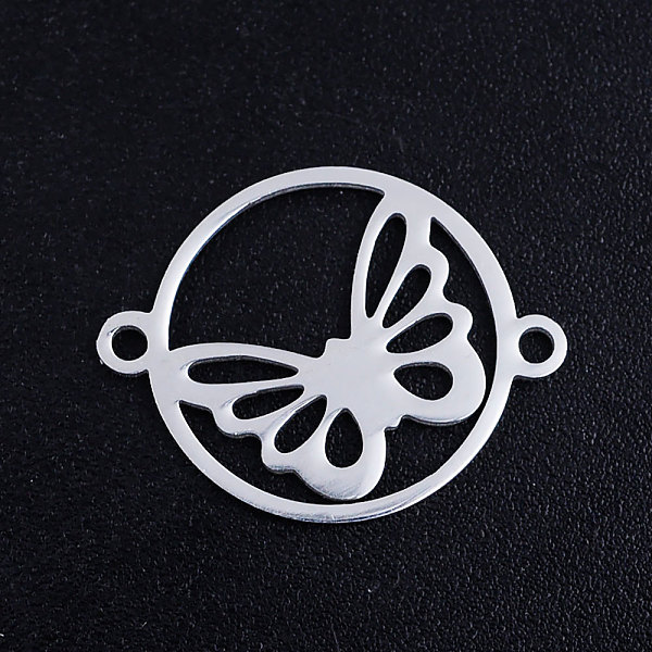 PandaHall 201 Stainless Steel Links connectors, Circle with Butterfly, Stainless Steel Color, 19.5x15x1mm, Hole: 1.4mm 201 Stainless Steel...
PandaHall 201 Stainless Steel Links connectors, Circle with Butterfly, Stainless Steel Color, 19.5x15x1mm, Hole: 1.4mm 201 Stainless Steel...