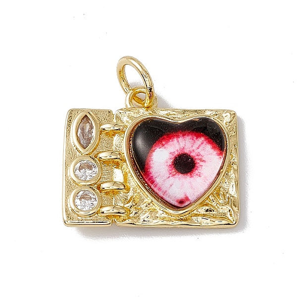 PandaHall Brass Micro Pave Clear Cubic Zirconia Pendants, Rectangle with Heart Charm, with Eye Resin and Jump Rings, Lead Free & Cadmium..., Black
PandaHall Brass Micro Pave Clear Cubic Zirconia Pendants, Rectangle with Heart Charm, with Eye Resin and Jump Rings, Lead Free & Cadmium..., Black