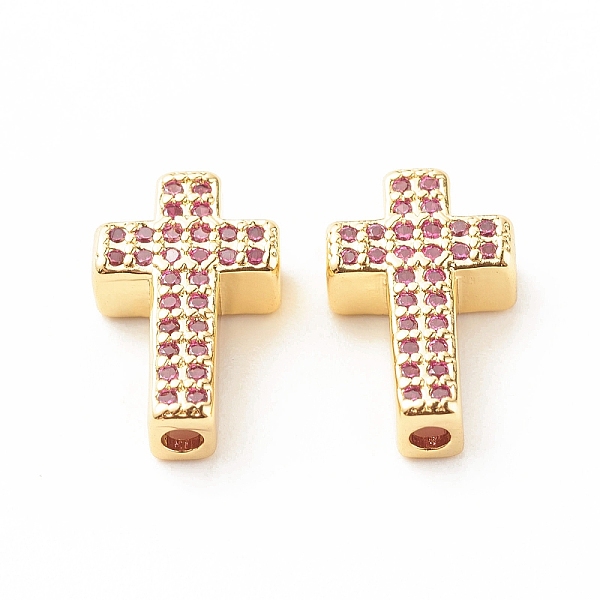 PandaHall Rack Plating Brass Cubic Zirconia Beads, Cadmium Free & Lead Free, Real 18K Gold Plated, Cross, Hot Pink, 15x9x4mm, Hole: 1.7mm...
PandaHall Rack Plating Brass Cubic Zirconia Beads, Cadmium Free & Lead Free, Real 18K Gold Plated, Cross, Hot Pink, 15x9x4mm, Hole: 1.7mm...