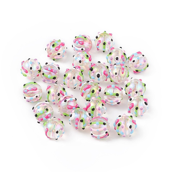 PandaHall UV Plating Rainbow Iridescent Acrylic Enamel Beads, Bumpy, Round, Colorful, 15x18x17mm, Hole: 2mm Acrylic Round
PandaHall UV Plating Rainbow Iridescent Acrylic Enamel Beads, Bumpy, Round, Colorful, 15x18x17mm, Hole: 2mm Acrylic Round