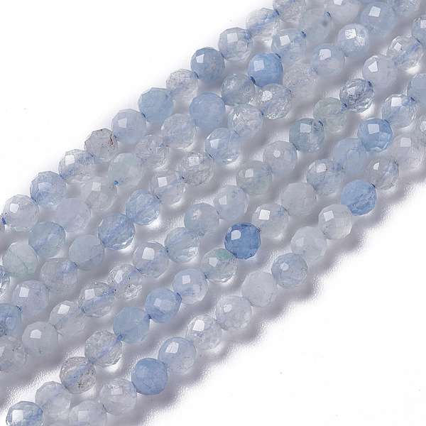 PandaHall Natural Aquamarine Beads Strands, Faceted, Round, 3~3.5x2.5~3mm, Hole: 0.3mm, about 114~141pcs/strand, 15.1~16.4 inch(38.4~41.8cm)...
PandaHall Natural Aquamarine Beads Strands, Faceted, Round, 3~3.5x2.5~3mm, Hole: 0.3mm, about 114~141pcs/strand, 15.1~16.4 inch(38.4~41.8cm)...