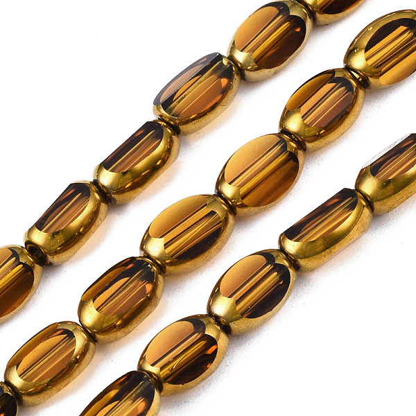 PandaHall Electroplate Glass Beads Strands, Edge Plated, Oval, Goldenrod, 7x4.5x4mm, Hole: 0.8mm, about 50pcs/strand, 13.07~13.15 inch..., Gold
PandaHall Electroplate Glass Beads Strands, Edge Plated, Oval, Goldenrod, 7x4.5x4mm, Hole: 0.8mm, about 50pcs/strand, 13.07~13.15 inch..., Gold